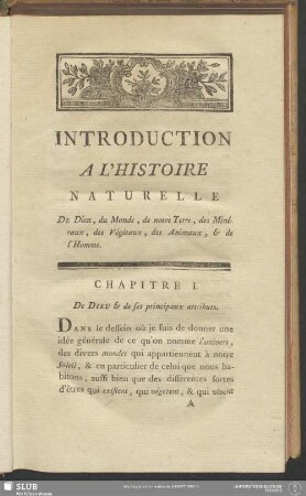 Chapitre I. De Dieu & de ses principaux attributs