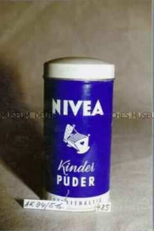 Blechdose mit Inhalt "NIVEA Kinder PUDER"