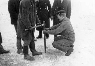 Eisbildung auf der Stör