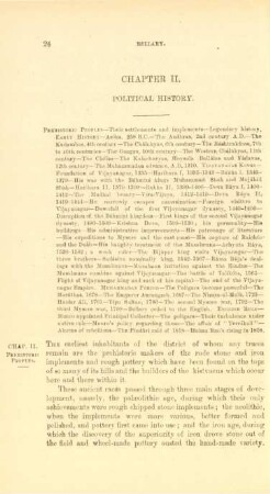 Chapter II. Political history