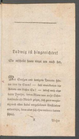 Ludwig ist hingerichtet! ...