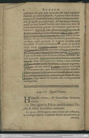 Cap. II. Quid Virtus