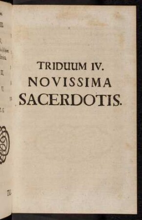 361-464, Triduum IV. Novissima Sacerdotis