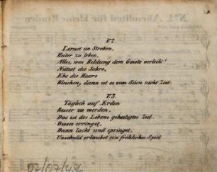 Gesänge der Unschuld, Tugend und Freude, 3