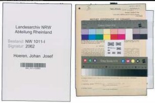 Entnazifizierung Johan Josef Hoeren , geb. 26.01.1885 (Schalterbeamter)
