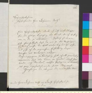 Brief von Bethmann, Simon Moritz an Goethe, Johann Wolfgang von