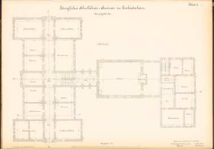 Lehrerseminar, Peiskretscham: Grundriss 1.OG 1:100