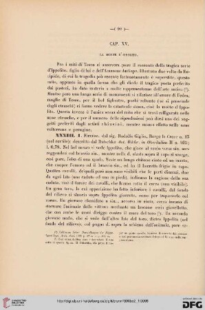 Cap. XV: La morte d'Ippolito