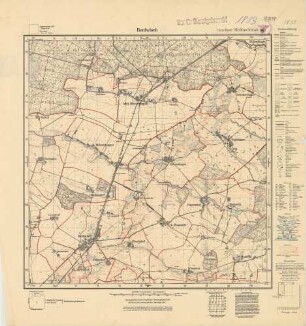 1839 (alte Nr.: 507) Bentwisch, Meßtischblatt (4 cm - Karte)