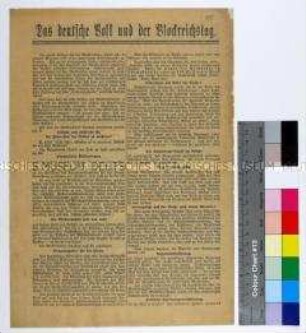 Sozialdemokratische Aufklärungsschrift gegen das Reichsvereinsgesetz, die Reichsfinanzreform und die Flottenrüstung