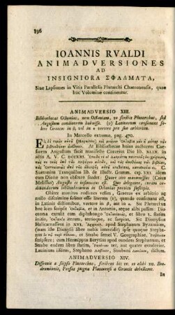 Ioannis Rualdi Animadversiones Ad Insigniora Sphalmata