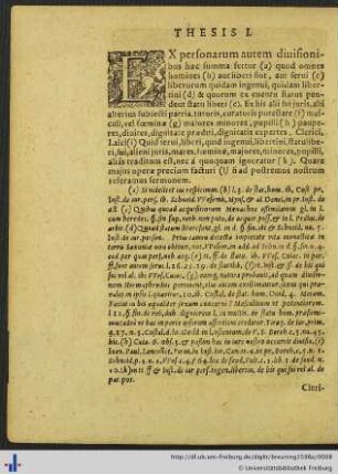 Thesis I. - XXIIX.