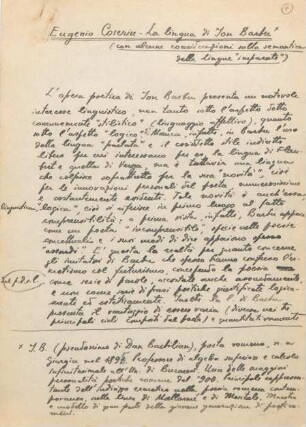 50-29, Eugenio Coseriu – La lingua di Jon Barbu