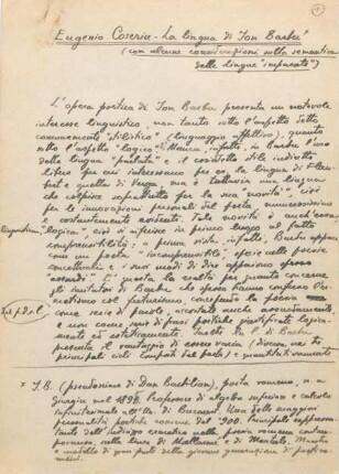 50-29, Eugenio Coseriu – La lingua di Jon Barbu