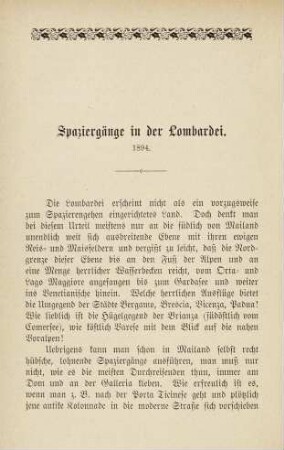 152-172, Spaziergänge in der Lombardei