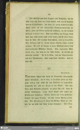 III. [Fahrt nach Hubertusburg]