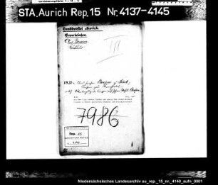 Die dem Claas Janßen Claaßen und später dem Johann Michels Claaßen in Schott gestattete Krämerei und Schankwirtschaft