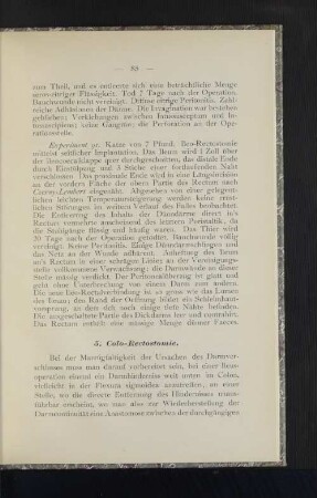 5. Colo-Rectostomie.