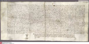 1587, Juni 22; Notariatsinstrument über die Erwählung des Theodor von Galen zum Dompropst von Bremen.