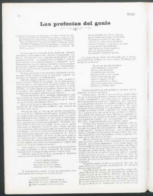 Las profecías del genio