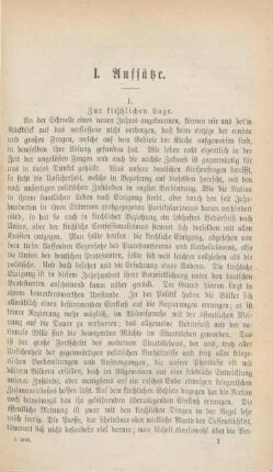 1-10 Zur kirchlichen Lage