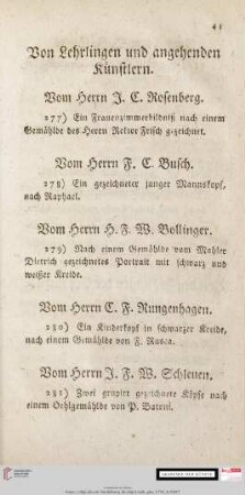 Von Lehrlingen und angehenden Künstlern