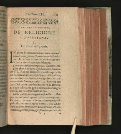 Tractatus Tertius De Religione Christiana.