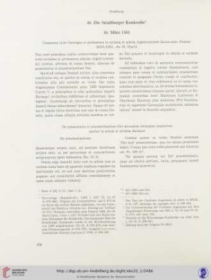 46. Die Straßburger Konkordie. 18. März 1563