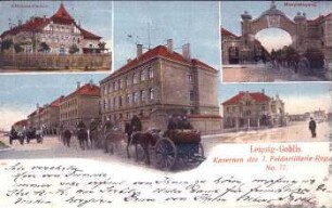 Leipzig-Gohlis: Kasernen des 7. Feldartillerie-Reg. No. 77