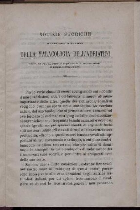 Notizie Storiche