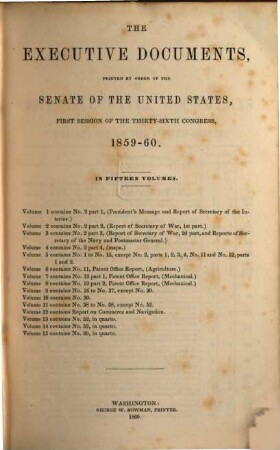 Senate documents. [125,12.] 1859/60 (1860) = Congress 36, Sess. 1