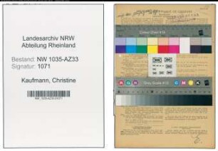 Entnazifizierung Christine Kaufmann , geb. 09.01.1922 (Kaufmaennische Angestellte)