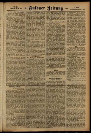 Zweite Ausgabe vom Samstag, den 24. Juni 1916.
