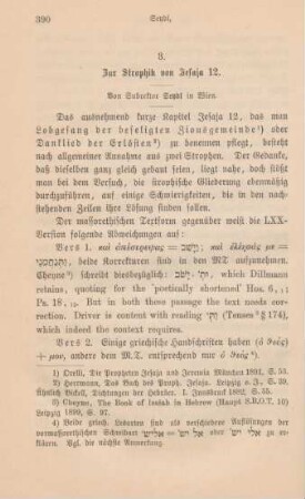 390-395 Zur Strophik von Jesaja 12