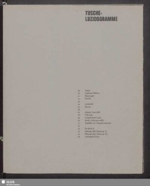 Tusche-Luzidogramme