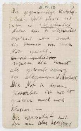 [Die gegenwärtige wirtschaftliche Welt Krisis]. Textfragmente