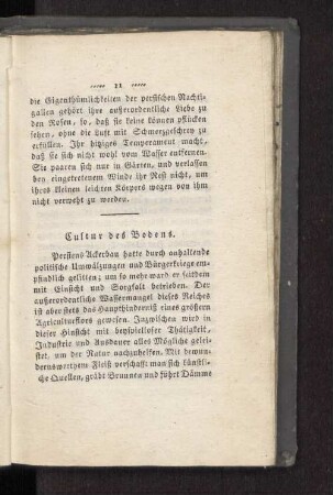 Cultur des Bodens.