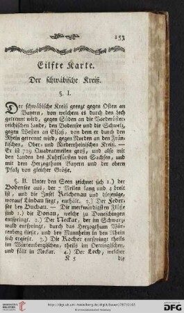 Eilfte Karte: Der schwaebische Kreiß