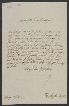 Brief an Jacob Grimm : 27.07.1832