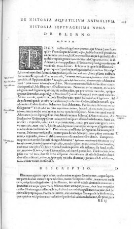 Historia Septuagesima Nona. De Blenno