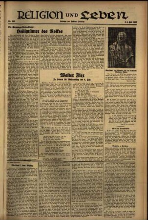 Dritte Ausgabe vom Samstag, den 03. Juli 1937.
