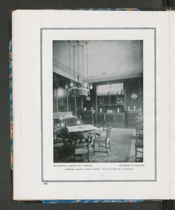 Speisesaal in Mahagoni