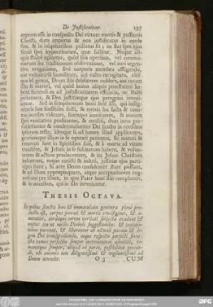 Thesis Octava.