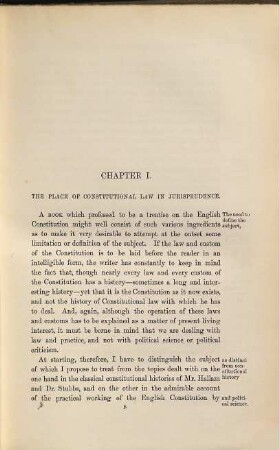 The law and custom of the constitution, 1