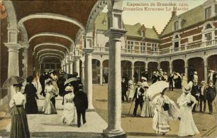 Exposition de Bruxelles, 1910. - Bruxelles Kermesse Le Marché
