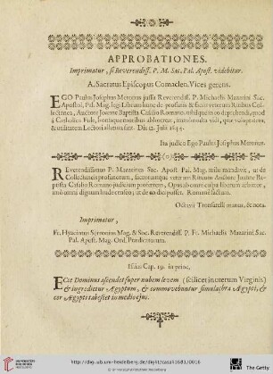 Approbationes