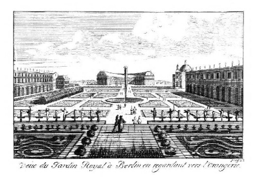 Veùe du Jardin Royal à Berlin, en regardant vers l'orangerie