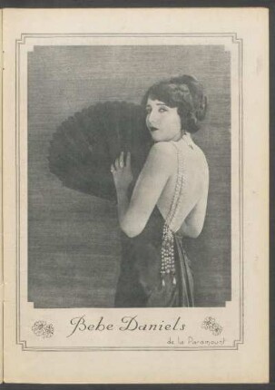 [Fotografía de] Bebe Daniels de la Paramount