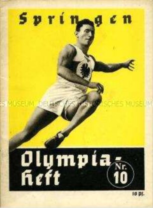 Begleitheft zu den Olympischen Spielen 1936 für die Sprungdisziplinen der Leichtathletik