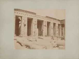 Tempel Ramses III. in Theben in Ägypten